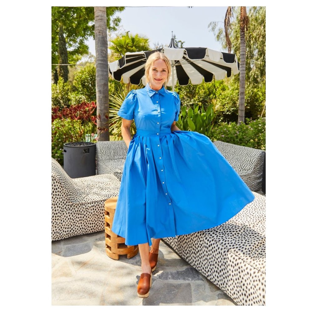 Alexis For Target Blue Midi Shirtdress Gem